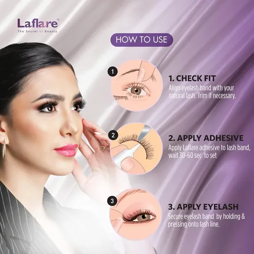 Pestañas Postizas Laflare 3d Silk Mink Ojos De Gato Sm01