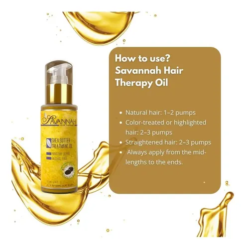 Aceite Capilar Savannah Hair Therapy Con Manteca De Karité