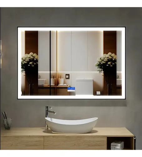 Espejo Digital Desempañador Led Sonido Bluetooh Baño 305 D10