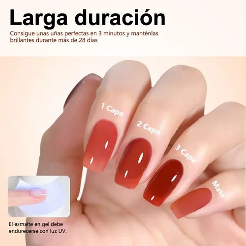 Esmalte Semipermanente Amber 12ml Cherimoya