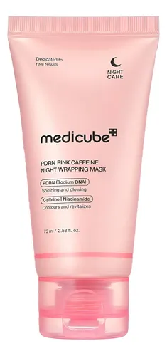 Máscara nocturna de cafeína Pdrn rosa de Medicube 75ml para todo tipo de piel tipo chicle