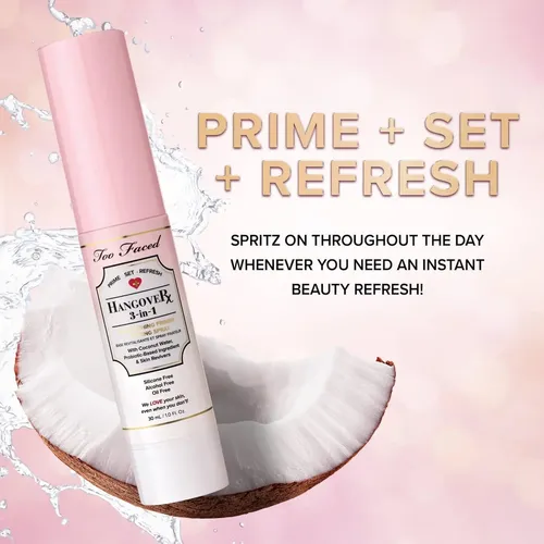 Primer Y Fijador En Aerosol Too Faced Hangover 3 En 1, 30 Ml