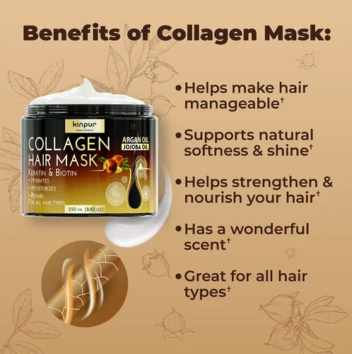 Mascarilla Capilar Kinpur Organic Cosmetics Para Cabello Sec
