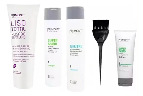 Alisado Brasileño Sin Formol Keratina Set Completo Primont