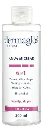 Agua Micelar Dermaglos 6 En 1 X 200 Ml