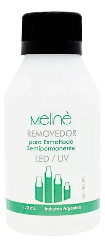 Removedor De Esmalte Semipermanentes Para Uñas Meline X120ml
