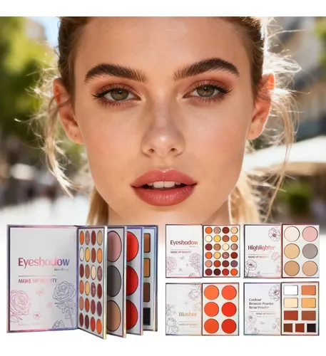 Paleta Libro De Maquillaje, Paleta De Sombras De Ojos Viaje