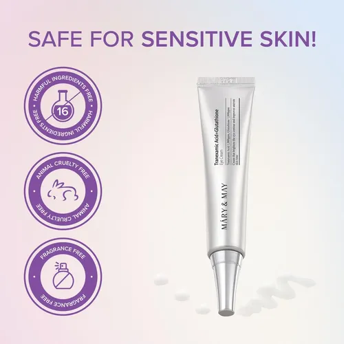 Crema Para Ojos Mary&may Con Ácido Tranexámico Y Glutatión