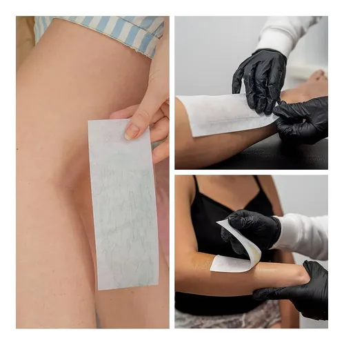 200 Piezas Grandes Tiras De Cera No Tejidas 7.5 X 2.6 Pulgad
