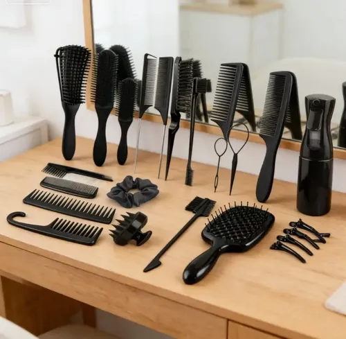 Set 12 Accesorios Para Peinado Y Cuidado Del Cabello *ljj