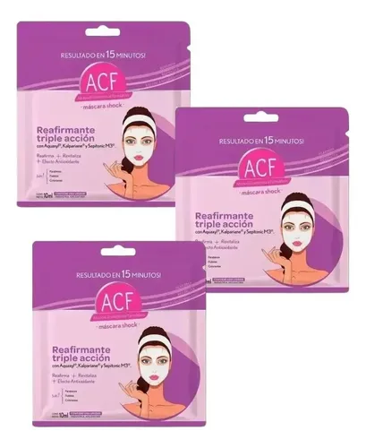 Acf Mascara Facial Reafirmante Triple Acción 10×12 Unidades Tipo De Piel Todo Tipo De Piel