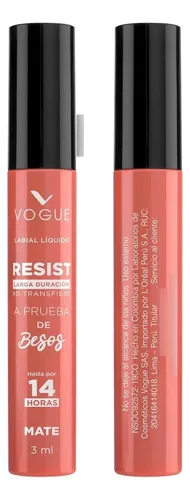 Labial Liquido Vogue Resist Elegante