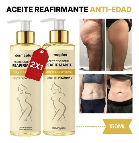 Aceite Reafirmante Y Anticelulitis Dermaplus 125ml Botella Fragancia Almendras