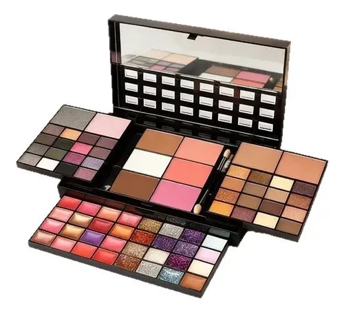 Paleta De Maquillaje Todo En Uno, Sombras, Rubor, F