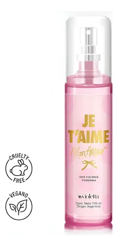 Colonia Deo Mon Amour Je T’aime Splash Mujer 120ml