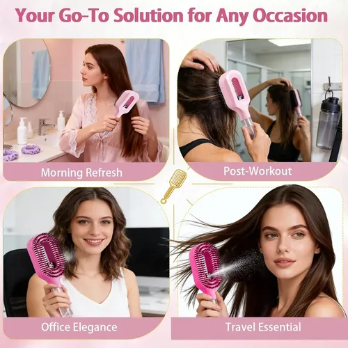 Peine Con Rociador De Agua, Antiestático, Para Cabello Suave