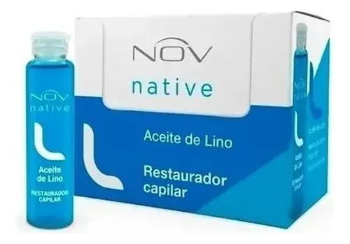 Ampollas Nov Aceite De Lino Reparador Capilar X 15u
