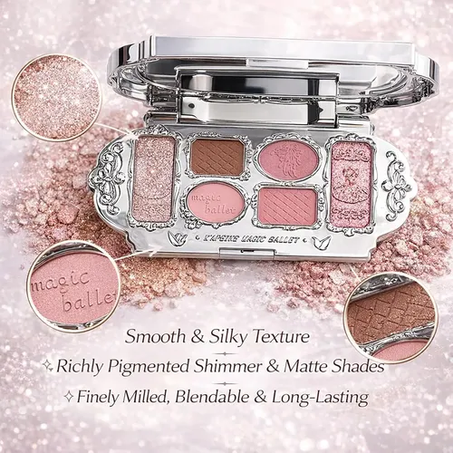 Paleta De Sombras K’apeine 6x Sombras Mates Y Brillantes