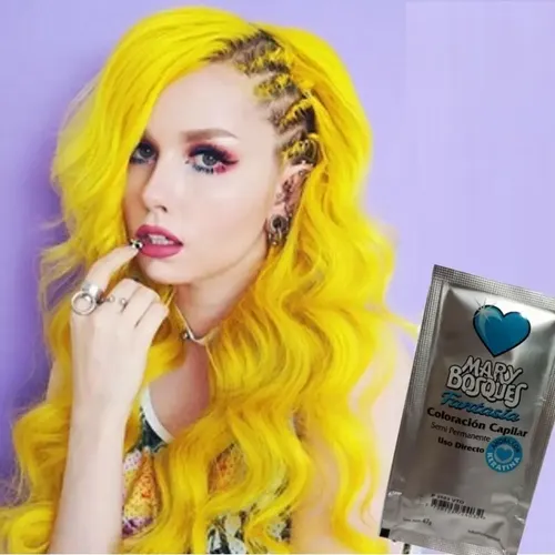 Tintura Fantasia Mary Bosques Con Keratina En Sachet Pack X6