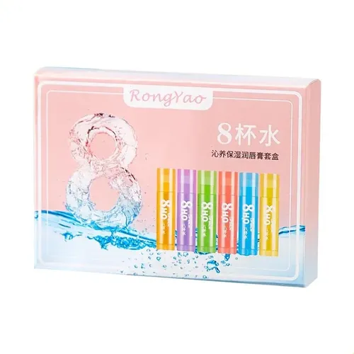 Set De 6 Piezas De Bálsamo Labial Hidratante Para Cuidar Los