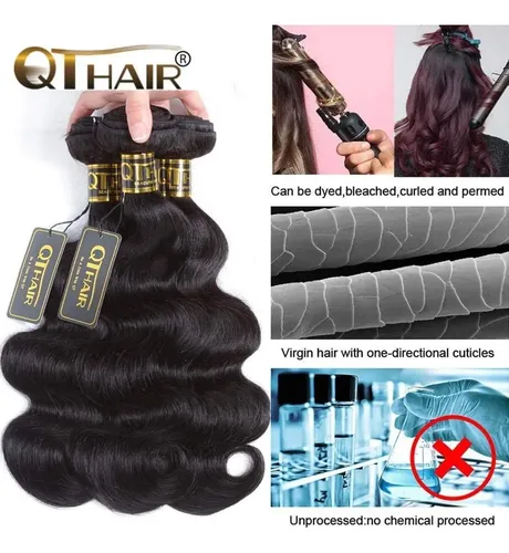 Extensiones De Cabello Humano Virgen Brasileño Qthair 12a On