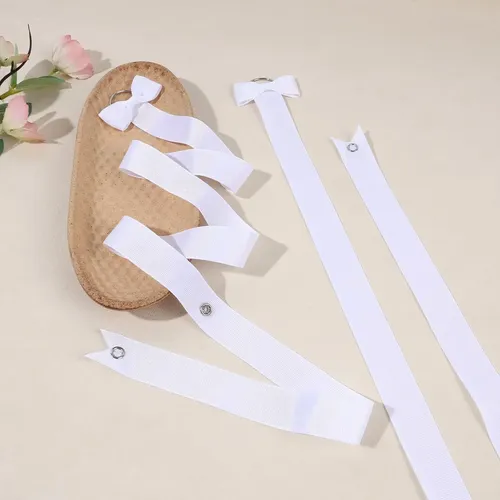 Soporte Para Lazos Povetire 6 Piezas Organizador Blanco