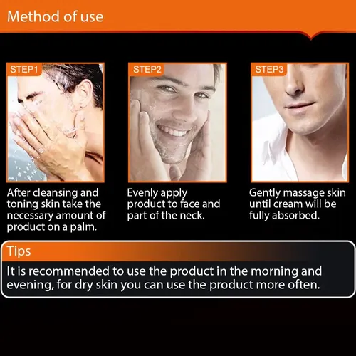 Crema Facial Blanqueadora Hidratante Hombre Antiarrugas Bio