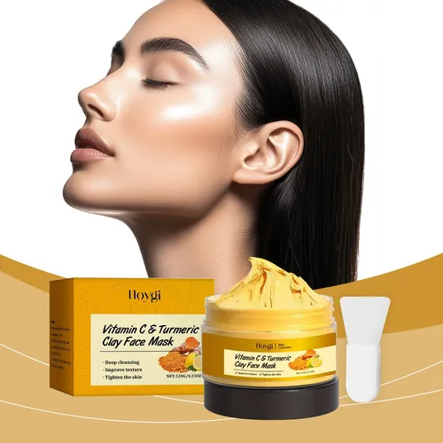 Mascarilla Facial De Cúrcuma Vc Para Poros, Brillo Y Firmeza Todo Tipo De Piel