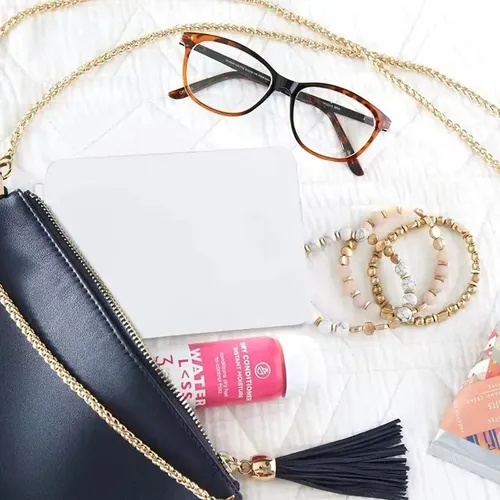 Espejo De Maquillaje Con Luz Y Aumento X10 Recargable Y Pleg
