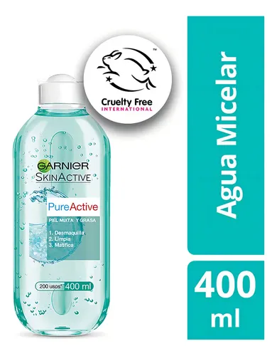 Agua Micelar Garnier Pure Active X 400 Ml