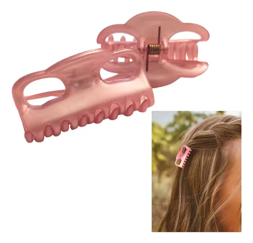 Broches Pelo Franceses Rosa Violeta Dorado Ganchos Clips