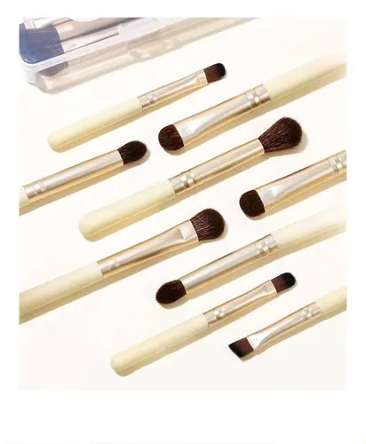 Set De 6 Minibrochas De Maquillaje Para Ojos, Cerdas Sintéti