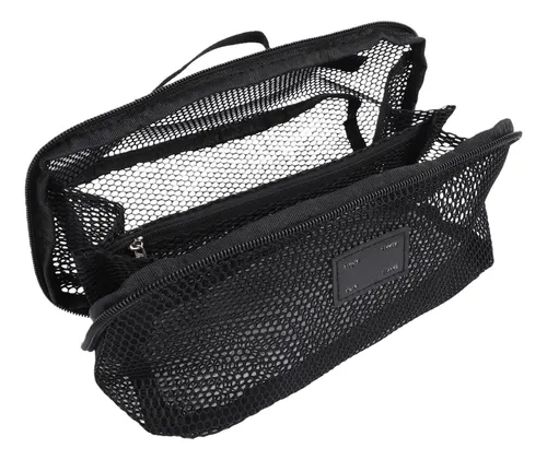 Neceser De Viaje, Malla, Maquillaje, Gran Capacidad, Abierto