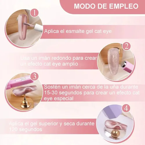 Magnet 3 – 1 Para Esmalte De Uñas En Gel Con Efecto Ojo De G