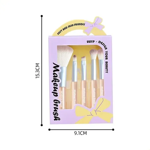 Set De Brochas De Maquillaje, Juego De Cinco Piezas, Brocha