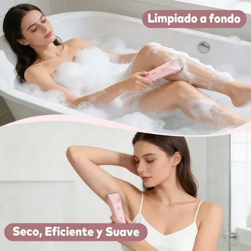 A Depiladora Eléctrica Recargable 2 En 1 Para Mujer