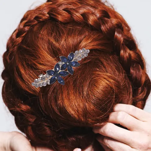 Pinza Para El Pelo Para Mujer Con Diamantes De Imitación Y F