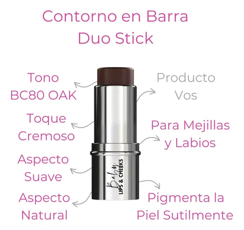 Contorno Facial En Barra Maquillaje Tono Bc 80 Oak Idraet