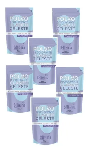 Polvo Decolorante Profesional Bellissima Celeste 700 Gr X 6