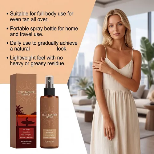 Tanning Spray For Face & Body, Self Tanning Face Mist With