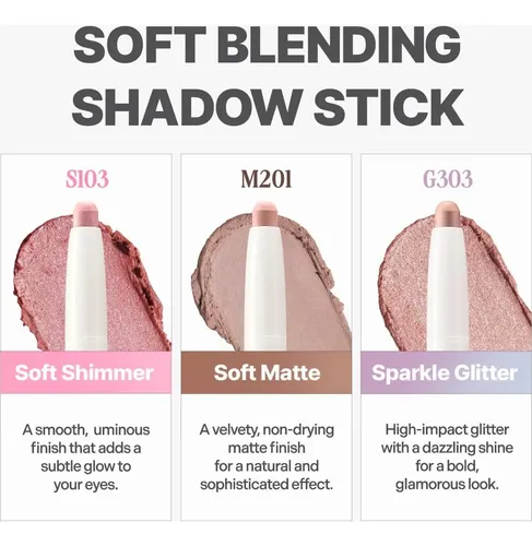 Sombra De Ojos En Lápiz Clio M201 Cashmere Mute Con Brocha