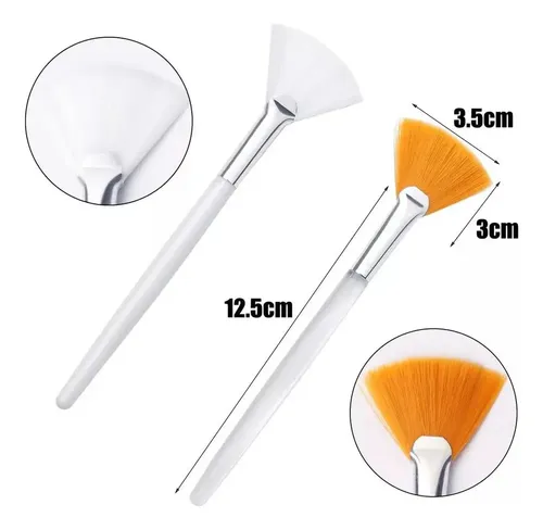 Brochas Faciales 4 En 1 Para Máscara, Abanico, Cepillo Y Más