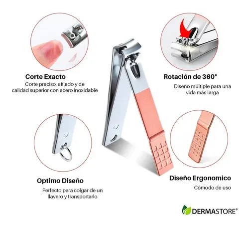 X16 Piezas Belleza Manicuria Alicate Tijera Lima Aguja Acne