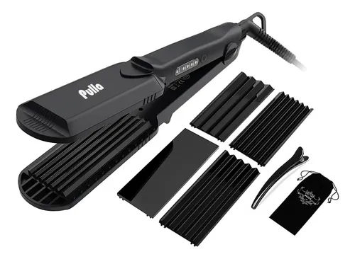 Plancha Y Engarzadora De Cabello Pulla Pro Gold 4 En 1