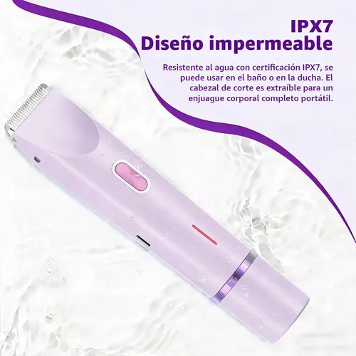 Depiladora Bikini Para Mujer Electrica Doble Cabeza 2 En 1