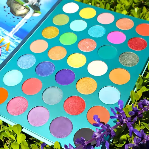 Paleta Sombras Ojos Rude Cosmetics Merfantasia Book 8 Mate Brillante 35 Colores