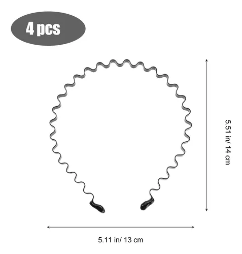 4 Aros De Metal Para El Pelo, Unisex, Ondulados, Para Ducha,