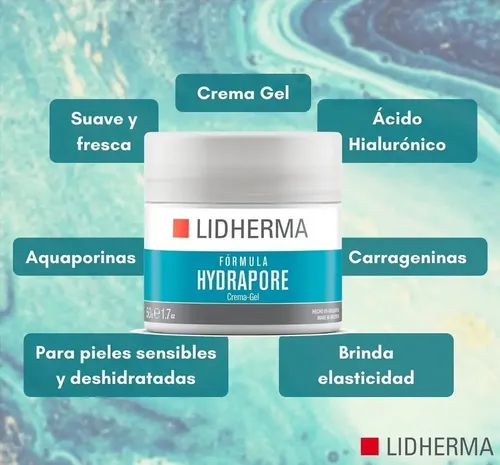Lidherma Hydrapore Crema Gel Hialuronico Silicio Hidratante