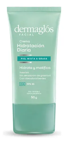 Crema Facial Dermaglós Hidratante Matificante X 50 G
