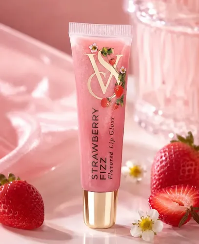 Lip Gloss Victoria’s Secret Strawberry Fizz Hidratante Color Rosa